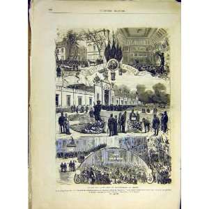  Industrial Exhibition Melun French Print 1880