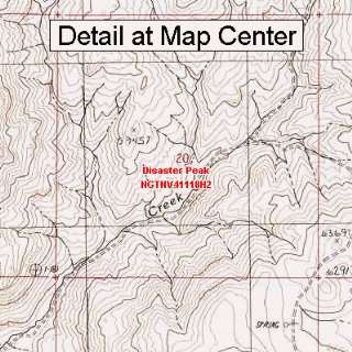  USGS Topographic Quadrangle Map   Disaster Peak, Nevada 