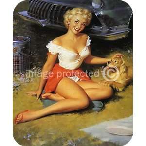  Bill Medcalf Vintage Retro Pinup Girl MOUSE PAD Office 