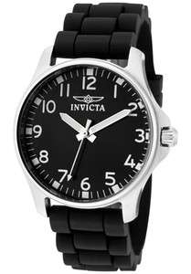 Invicta Watch 11725 Womens Wildflower Black Dial Black Silicone 