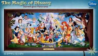 The Magic Of Disney Stained Glass Panorama Wall Decor  