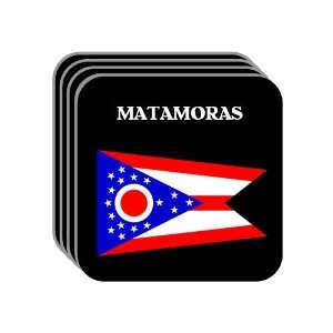 US State Flag   MATAMORAS, Ohio (OH) Set of 4 Mini Mousepad Coasters
