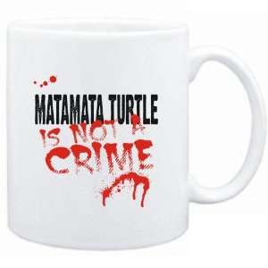  Mug White  Being a  Matamata Turtle is not a crime 
