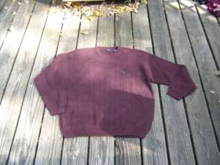 Mens IZOD Maroon Sweater Size X Large NWOT  