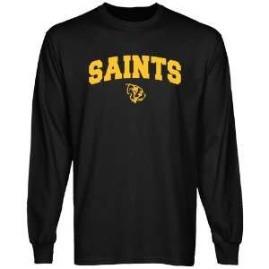  Siena Saints Black Mascot Arch Long Sleeve T shirt Sports 
