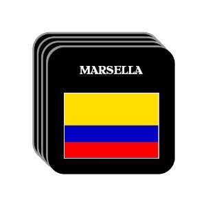  Colombia   MARSELLA Set of 4 Mini Mousepad Coasters 