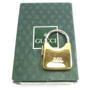 GUCCI Vintage Mini Purse Keychain Key Ring Gold GG  
