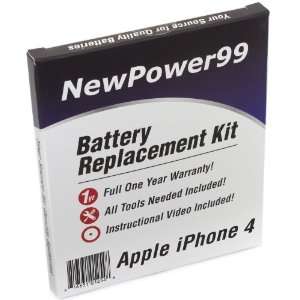 Battery Replacement Kit for Apple iPhone 4 with Installation Video 