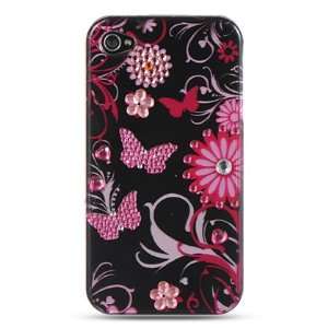  VMG Apple iPhone 4/4S BLING Design Hard Case Cover   Pink 