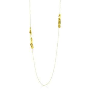  Jorge Morales Marine Life Brass Gold Plated Necklace 
