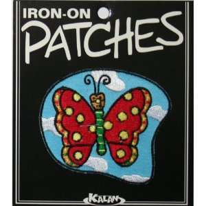  Butterfly in Sky with Cloud Carded Iron On Applique Patch 