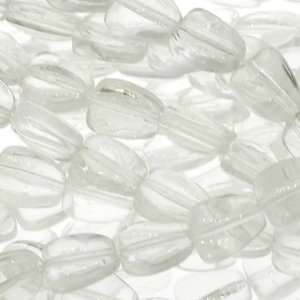  Clear Glass Beads  Irregular Shape Plain   8mm Height 