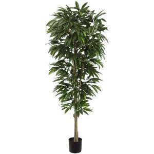   Potted Artificial Tropical Two Tone Mango Trees 6.5 Home & Kitchen