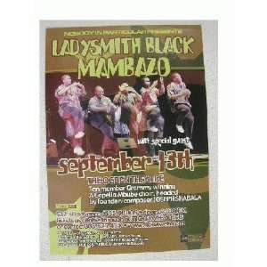  Lady Smith Black Mambazo Handbill Poster and shot 