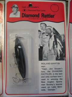   Vintage Fishing Lures Capt. Jim Straders Diamond Eye Lures NOS  