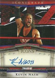 TNA Icons Autograph Kevin Nash Iconigraph Silver WWE  