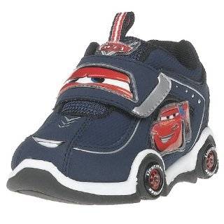   Toddler Lightning Strap Sneaker,Navy/Red,7 M US Toddler by Disney