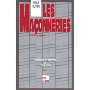  les maconneries (9782852066946) Emile Olivier Books