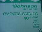 1973 40 HP NOS JOHNSON OUTBOARD PARTS PART CATALOG