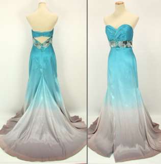 TONY BOWLS Turquoise $500 Prom Cruise Ball Gown   BRAND NEW   Size 2 