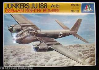   no 117 german wwii junkers ju 188 a1 e1 fighter bomber complete kit
