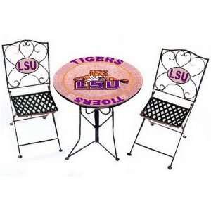 LSU Tigers Bistro Table and 2 Chairs 