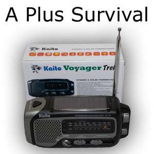Kaito KA350 Voyager Trek Solar Crank Battery Radio  