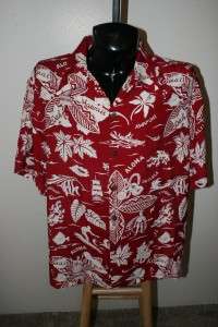 Mens Kamehameha Hawaiian Shirt XXL 2 XL  