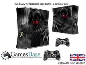   Zombies XBOX 360 Slim Skin Stickers + 2 Controller Skins  