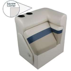 20 Deluxe Boat Lounge Seat Right Arm (Square Corner ONLY):  