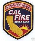 NEW CDF CALIFORNIA FOREST FORESTRY FIRE DEPT PATCH