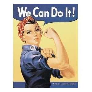  Rosie the Riveter, We Can Do It Porcelain Enamel Sign 