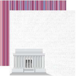  The Fourth DC The Lincoln Memorial 12 x 12 Double Sided 