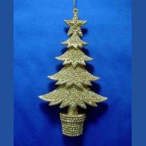  Gold Christmas Tree Ornament: Home & Kitchen