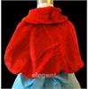 Red Girls Faux Fur Wedding Short Jacket Coat Age 1 9  