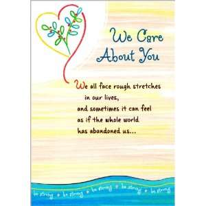  Blue Mountain Arts Encouragement Greeting Card We Care 