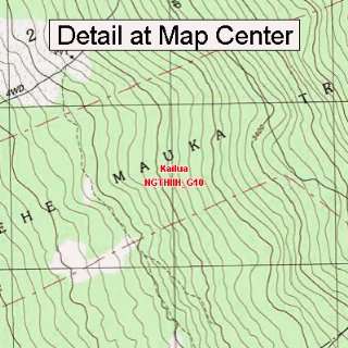  USGS Topographic Quadrangle Map   Kailua, Hawaii (Folded 