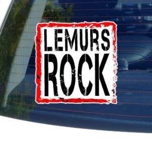  Lemurs Rock   Window Bumper Laptop Sticker: Automotive