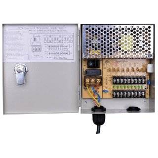 VideoSecu Key Lock 9 Output 12 V DC CCTV Distributed Power Supply Box 