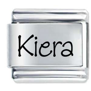  Name Kiera Gift Laser Italian Charm: Pugster: Jewelry