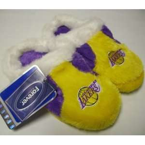  Los Angeles Lakers NBA Youth Plush Slippers: Sports 