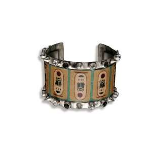  Cuff Bracelet King Tut Cara Singleton Jewelry