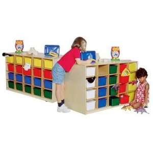  Wood Designs 40 Tray Mobile Island Cubby