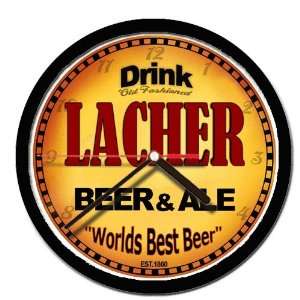  LACHER beer and ale cerveza wall clock: Everything Else