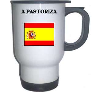  Spain (Espana)   A PASTORIZA White Stainless Steel Mug 