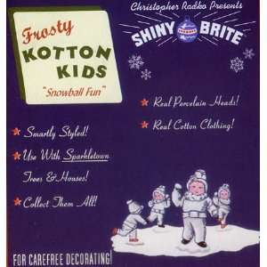    RADKO Shiny Brite FROSTY KOTTON KIDS SNOWBALL FUN: Home & Kitchen