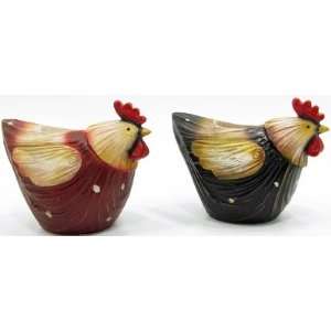  Home Decorations candleholder rooster 4.75lx4h 2 asst 