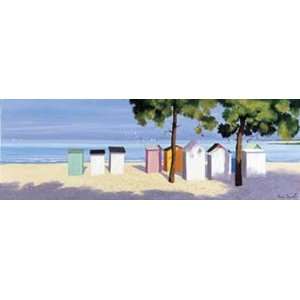  Cabines Sous Les Pins   Poster by Henri Deuil (7x19)