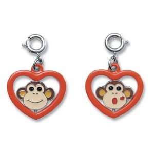  Adorable Spinning/Reversible Heart Monkey Charm It Charm 