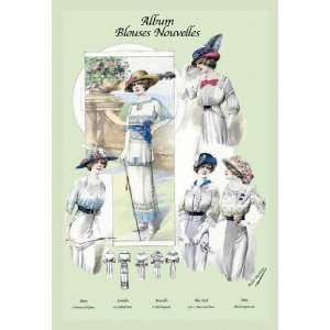   Nouvelles Ladies in Flowered Hats 20x30 poster